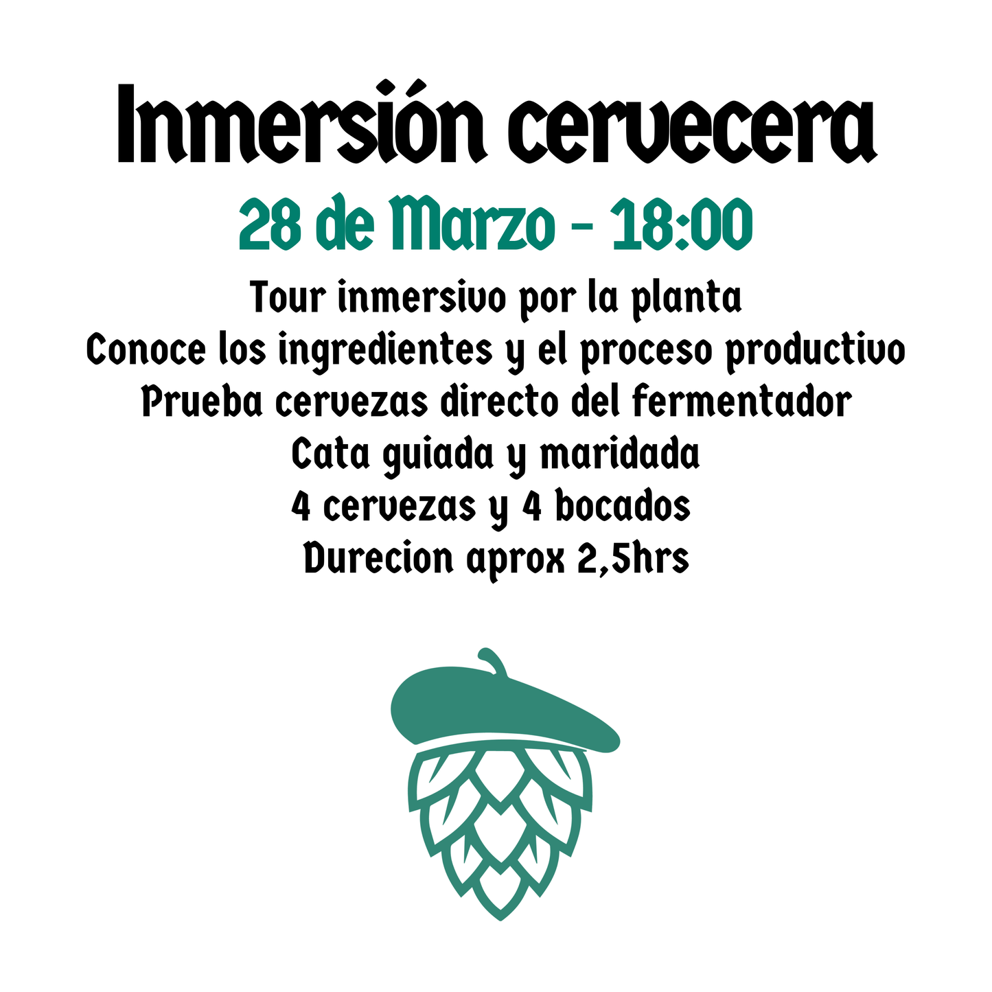 Inmersión cervecera - 28 de Marzo
