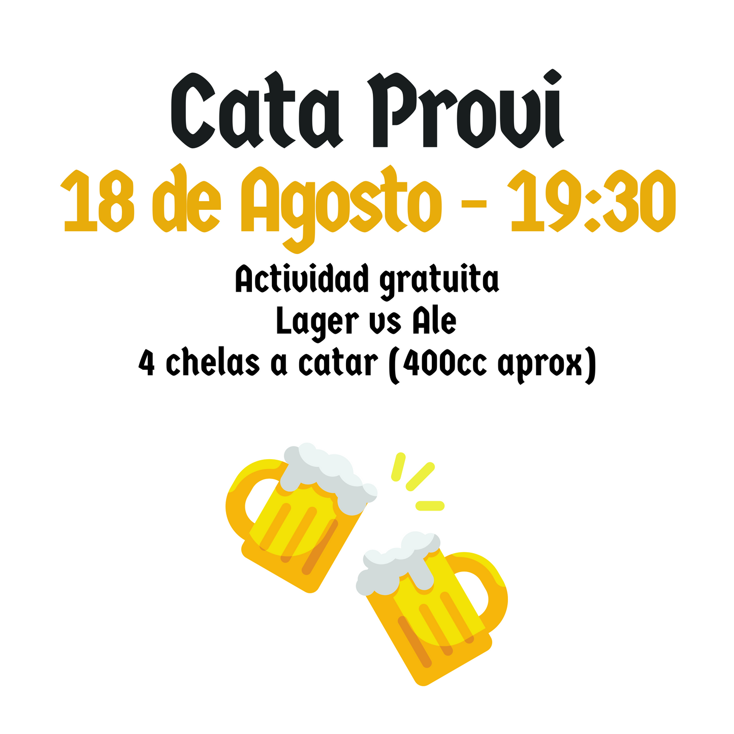 Cata Provi - 18 de Agosto
