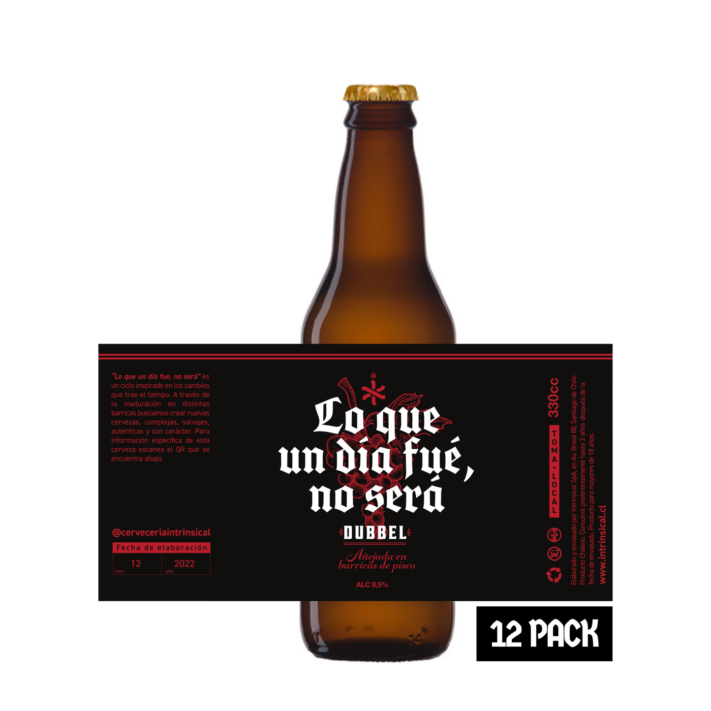 Lo que un día fue, no será - Dubbel en barricas de pisco - 8.5%