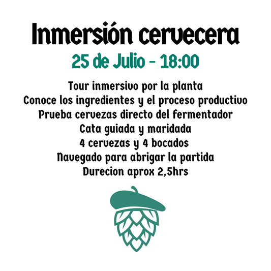 Inmersión cervecera - 25 de Julio