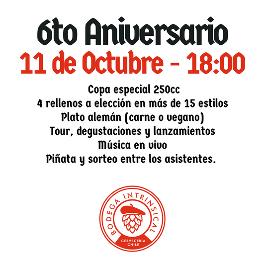 6° Aniversario Intrinsical - 11 de Octubre